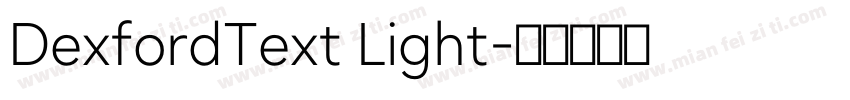 DexfordText Light字体转换
